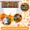 Nesphy Valances for Windows, 2 Pack, 52x18 Inch, Pumpkins Plaid