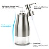 AUMIO Dish Soap Dispenser with Stickers, Stainless Steel Body &