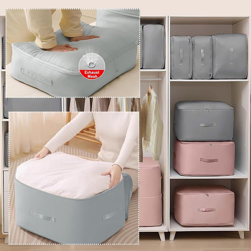 Ultra Space Saving Self Compression Organizer Quilt Compression Storage Bags