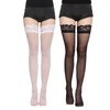 FineGood Knee High Knee High Socks (2 Piece Set, Black
