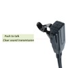 BVMAG Acoustic Tube Covert Earpiece Headset with PTT Mic Compatible