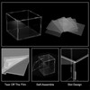 uxcell Acrylic Clear Display Case for Collectibles Self-Assemble Display Boxes,