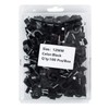 Round Cable Clips 12mm - Pack of 100 (Black)