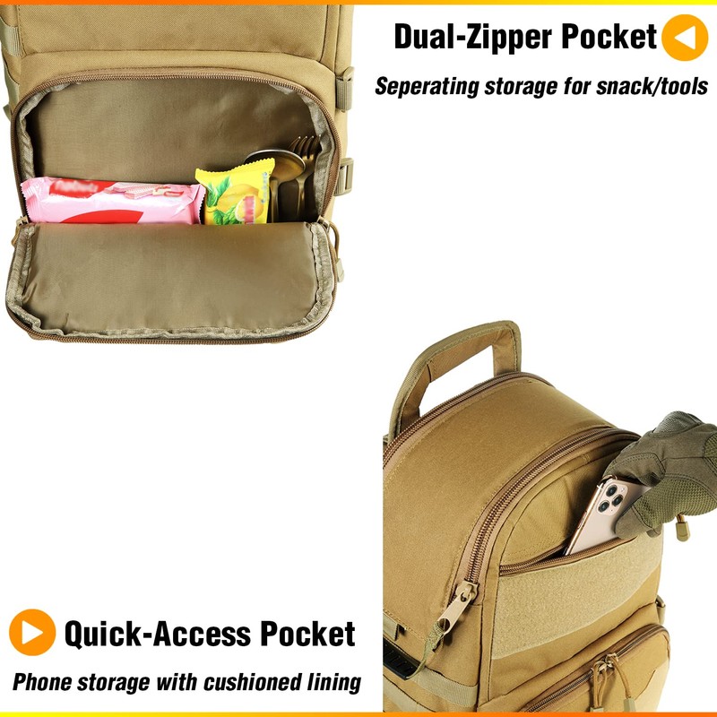 DBTAC Tactical Lunch Backpack, Large Lunch Cooler for Men Women