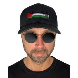 No Face No Name Baseball Cap Free Palestine in Black I Unisex Freely Adjustable I Embroidered Patch to Change I Snapback Cap Cap Hat, black