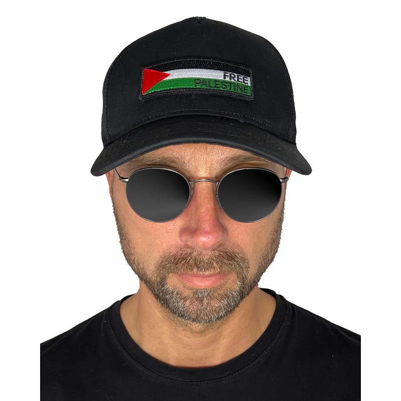 No Face No Name Baseball Cap Free Palestine in Black