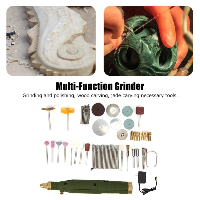 Mini Rotary Electric Grinder Multifunction Wood Carving Hand Tools 110‑240V
