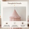 Bed Canopy for Girls, Princess Crib Canopy for Nursery, Dreamy
