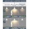 7" Outdoor Light Fixture with Motion Sensor, Dusk to Dawn