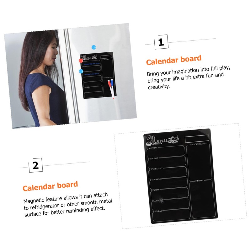 Operitacx Magnetic Menu Board Reminder Book Magnetic Notepads Food Planner