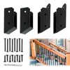 ITeVe.GD 30° Deck Railing Stair Brackets Connectors,Heavy Duty Steel 1.2