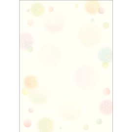 Sasagawa Taka Stamp Japanese Pattern Paper, Wagokoro, 4-1027 Polka Dot, A4, Pack of 10