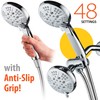 Hotel Spa Notilus Surround-Shower(TM) High-Pressure 48-setting Luxury 3-way Shower Head/Handheld