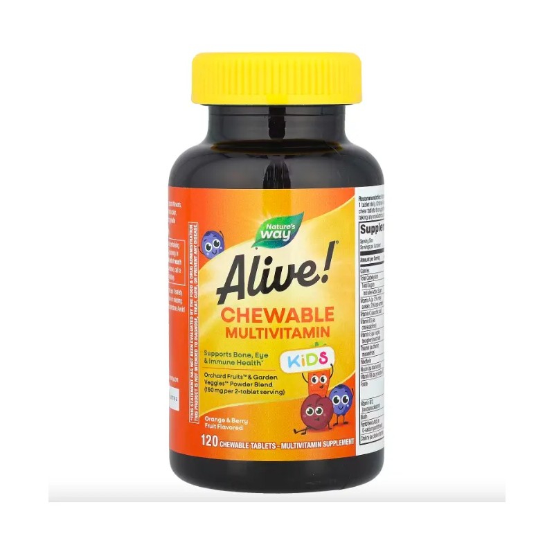 Natures Way Alive Kids Multivitamins 120tabs