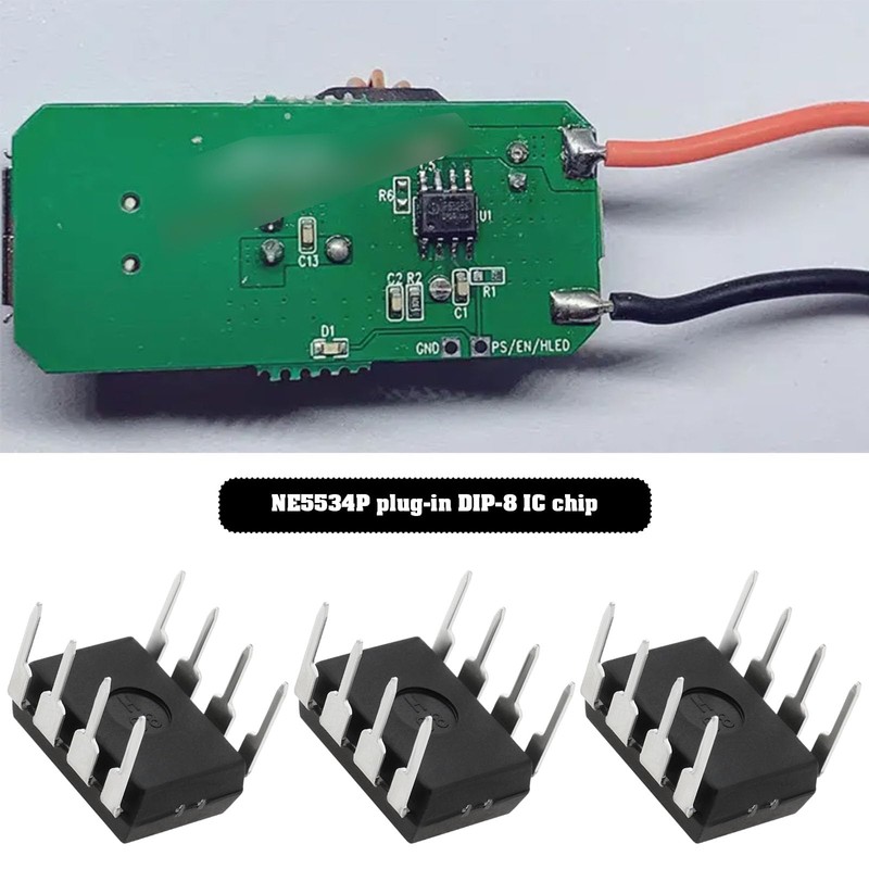 VGOL 20 Pieces NE5534P Direct Plug DIP 8 IC Chip
