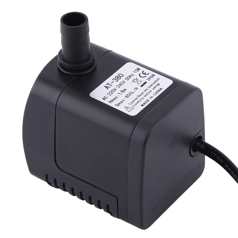 1Pc Plastic 15W 800L/H Fountain Air Fish Tank Aquarium Water