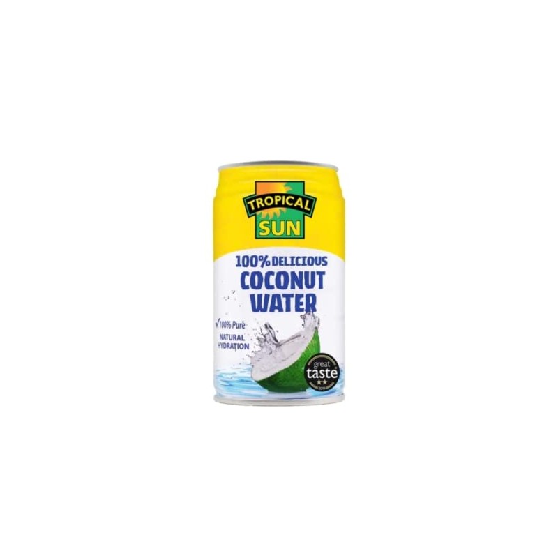 Tropical Sun Coconut Water 100% Delicious- Can (Pack of 3)