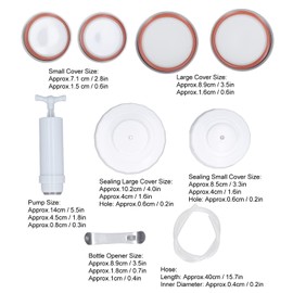 Mason Jar Sealer Kit, Jar Sealer for Vacuum Sealer with Accessory Hose for Mason Jars Canning Jars Vacuum Sealer