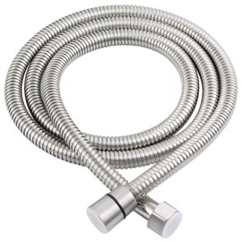 Flexible Shower Hose 59 Inches, APLusee 304 Stainless Steel Shower Tube With Swivel Brass Connector, Extension Replacement Part For Handheld Sprayer And Bidet, Brushed Nickel