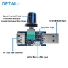 RUNCCI-YUN 3Pcs USB Fan Speed Controller, DC 5V Stepless Mini