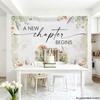 LANKBACK A New Chapter Begins Backdrop Storybook Baby Shower Decorations