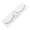 100PCS Eyebrow Ruler Stencils Disposable PVC Clear Scale Brow Microblading