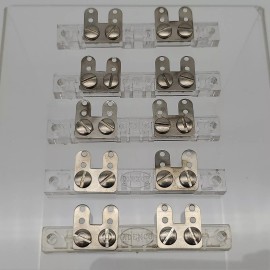 Ademco 5x Ademco 182 Foil Blocks 2-5/8" Mounting Holes CTC 2.97" OAL USA Made