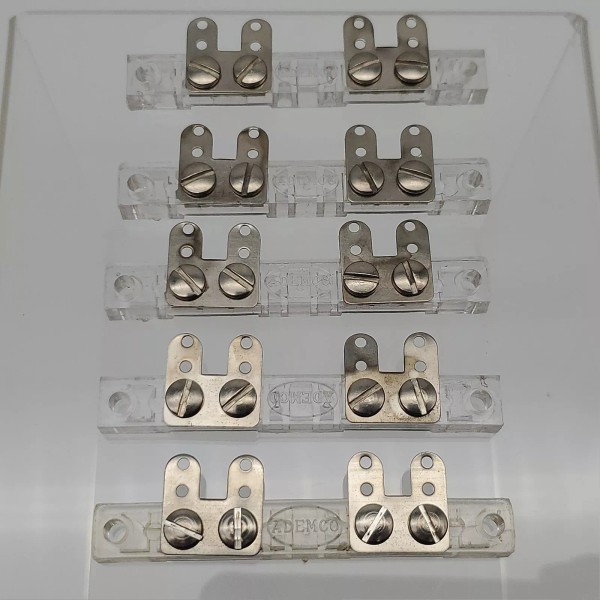 Ademco 5x Ademco 182 Foil Blocks 2-5/8" Mounting Holes CTC