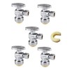 (Pack of 5) EFIELD Push Fit 1/4 Turn Angle Stop