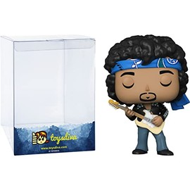 Jimi Hendri x Maui Live: P o p ! Rocks Vinyl Figurine Bundle with 1 Compatible 'ToysDiva' Graphic Protector (244-57611 - B)