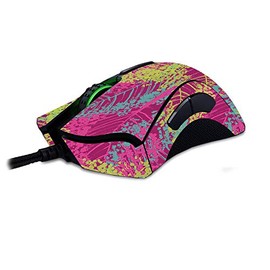 MightySkins Skin Compatible with Razer Deathadder Elite - Magenta Summer | Protective, Durable, and Unique Vinyl Decal wrap Cover | Easy to Apply, Remove, and Change Styles | Made in The USA