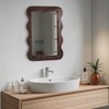 Wooden Mirror 16 X 12inch Copper-Gold Wood Rustic Wall Frame