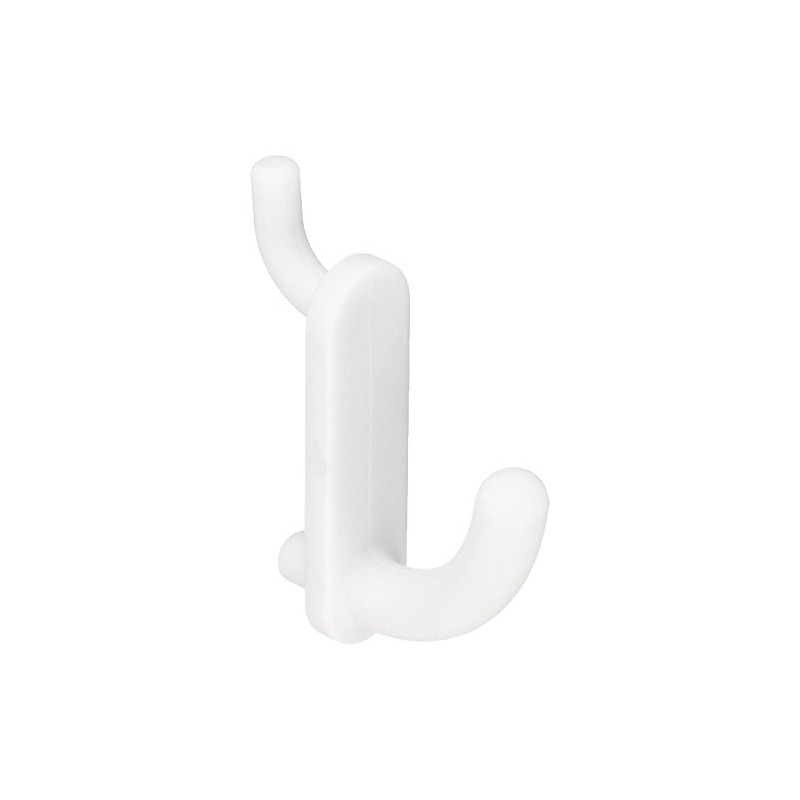 Hikari Light Resin Hooks for Punching Boards, White, Pack of