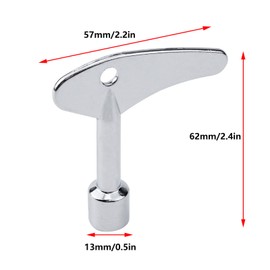 Antrader Triangle Spanner Key, Matel Triangular Lock Keys Socket Universal Utility Keys for Elevator Emergency Lift Door Triangle Panel Lock