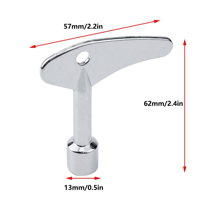 Antrader Triangle Spanner Key, Matel Triangular Lock Keys Socket Universal