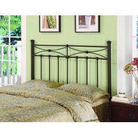 Metal Full/Queen Headboard Rustic Bronze
