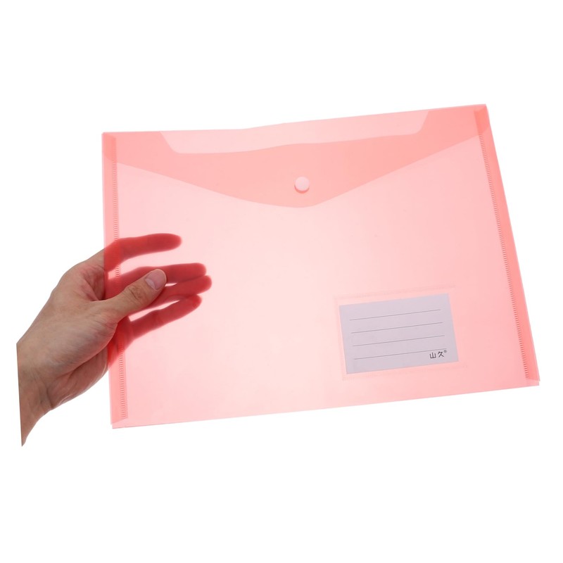 Pack of 20 Document Bags with Snap Closure, Coloured Document