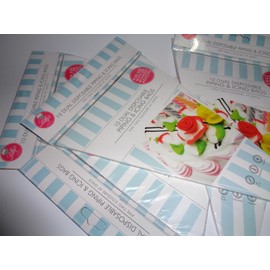 10 Dual Disposable Piping Icing Bags Pipe Two Colours At Once