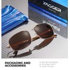 Xagger Polarized Brow Bar Aviator Sunglasses for Men Pilot Military
