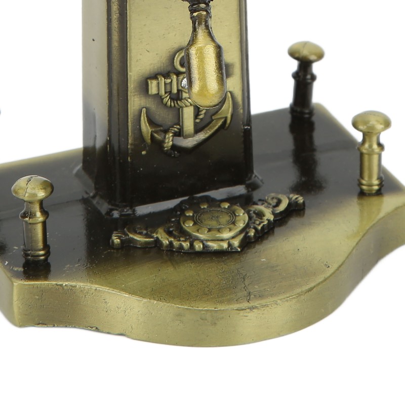 Pirate Decor Alloy Retro Style Glossy Durable Nautical Rudder Ornaments