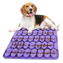 Drescu Large Silicone Snuffle Mat for Dogs, Dog Lick Mat Slow Feeder for Slow Eating,Suction Cups Snuffle Mat for Dogs Large Breed Training Smell,Encourages Natural Foraging Skill,Sniffing