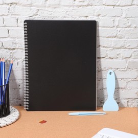 Lurrose Reusable Sticker Book - Collecting Album, Sticker Collection Storage Book with 40 Sheets Blank Release Paper