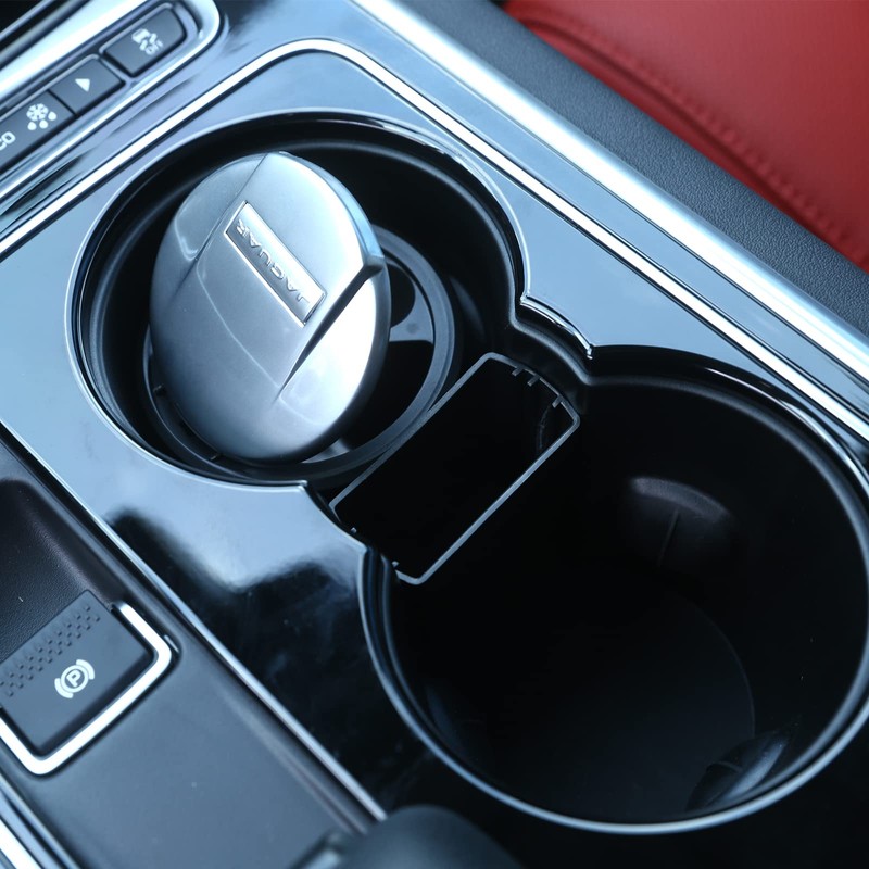 PIUGILH Interior Storage Box Cup Holder Tray for Jaguar F-PACE