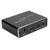 Black HDMI Audio Extractor Aluminium Alloy ARC 5.1 Splitter Optical