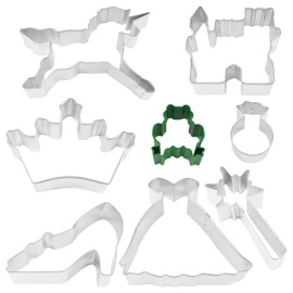 Anniversary House Little Princess Tin-Plated Cookie Cutter Set, Tinplate, X0119
