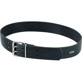 FHB 85001-20-100 Double Grommet Leather Belt Carsten Length 100 in Black