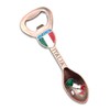 Magnetic Bottle Opener in Spoon Shape - Metal Corkscrew for