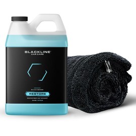 BLACKLINE DRYING TOWEL CARE BUNDLE – Premium Twisted Loop Towels + Restore Detergent, Available in Single or 4-Pack with Custom Color Options - Size: TWISTED LOOP DRYING TOWEL - 64oz RESTORE , Color: Aqua