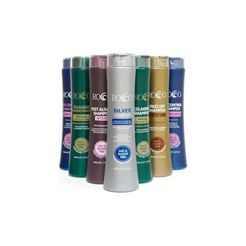 24 Pzs Rocco Shampoo Y Acondicionador Sin Sal 400ml