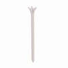 83MM/3 Inch 5 pronged ZERO FRICTION plastic golf tees (WHITE)